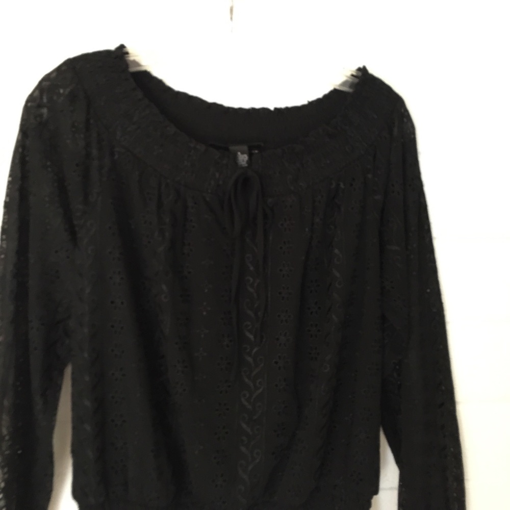 INC Embroidered Long Sleeve Top NWT PS